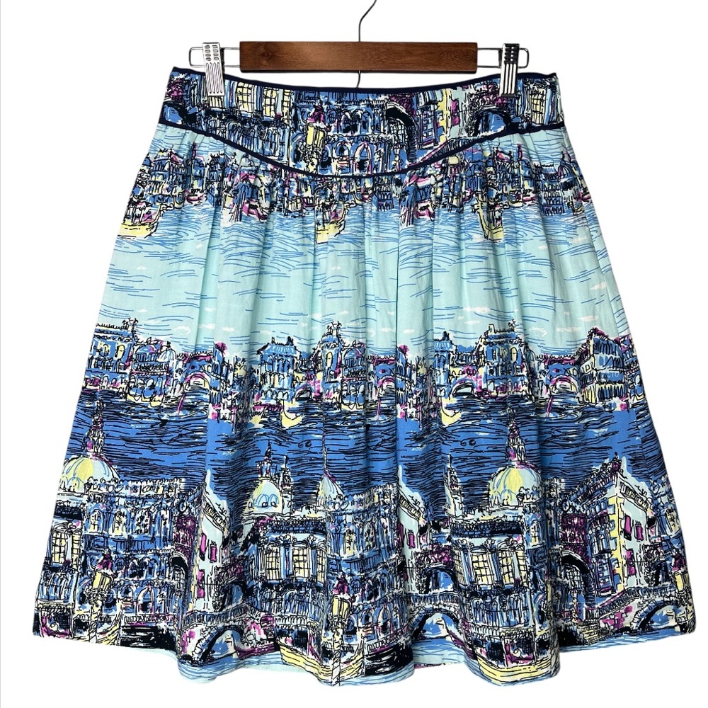 Conversations by Anthropologie 36 of 52 Colloquial A-Line Skirt Venice Size 8